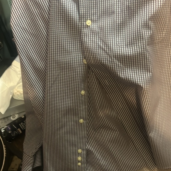 Joseph and Feiss  XL mens long sleeve button up shirt , white blue  brown - Picture 5 of 6